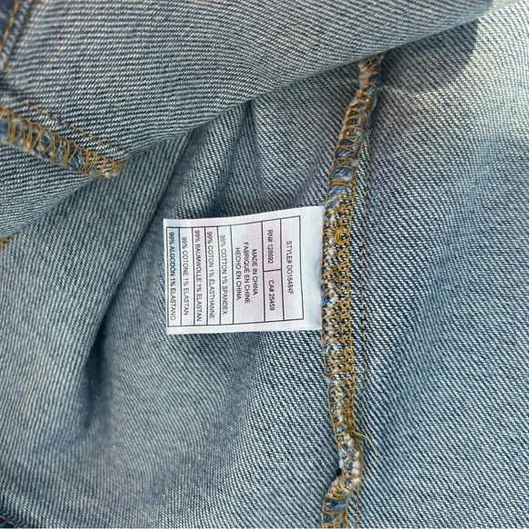 Steve Madden Corset Denim Mini Dress Dark Blue Wash w/ Tassel Zipper | NWT | Med - Picture 6 of 6